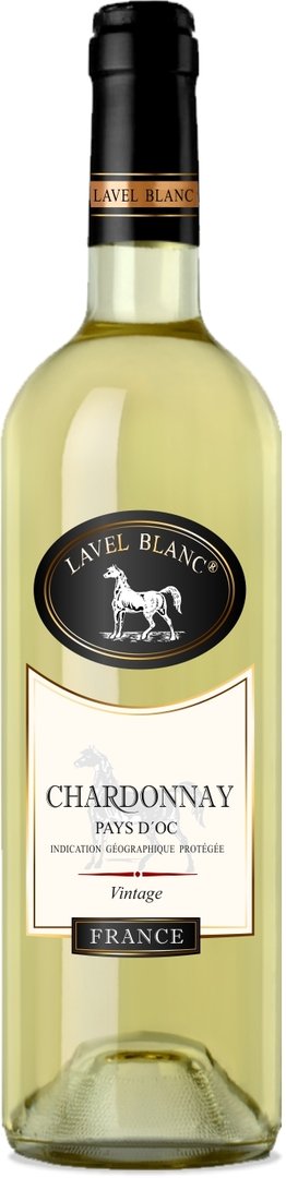 CHARDONNAY 2016-17 Lavel Blanc  0,75 L FRANCE  -  1 L  5,99€